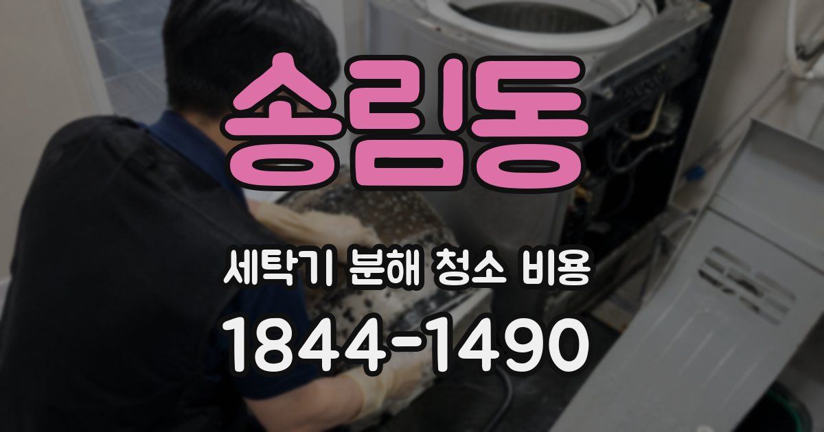 송림동 세탁기 분해 청소 비용