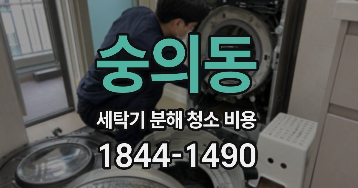 숭의동 세탁기 분해 청소 비용