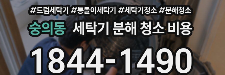 숭의동 세탁기 분해 청소 비용