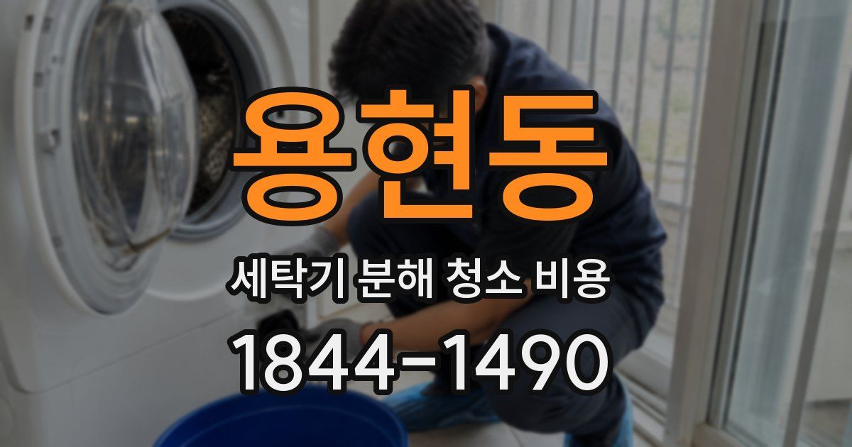 용현동 세탁기 분해 청소 비용
