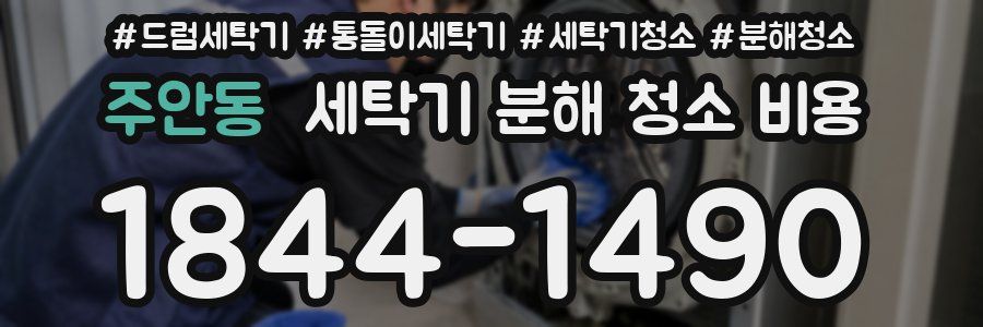 주안동 세탁기 분해 청소 비용