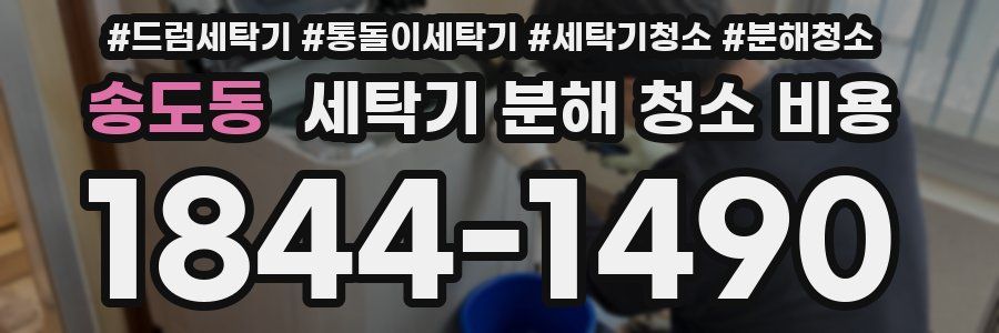 송도동 세탁기 분해 청소 비용