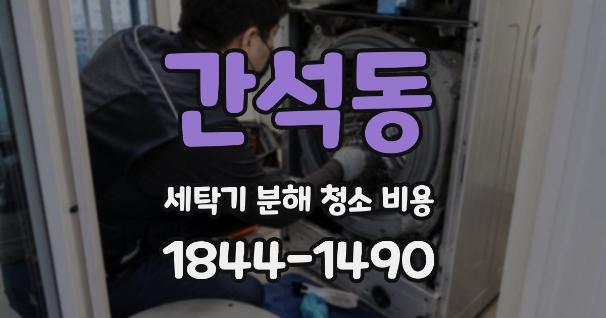 간석동 세탁기 분해 청소 비용