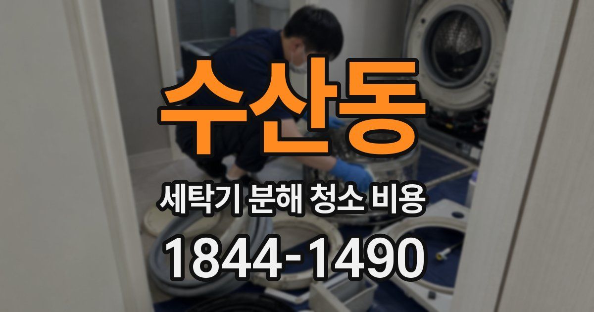 수산동 세탁기 분해 청소 비용