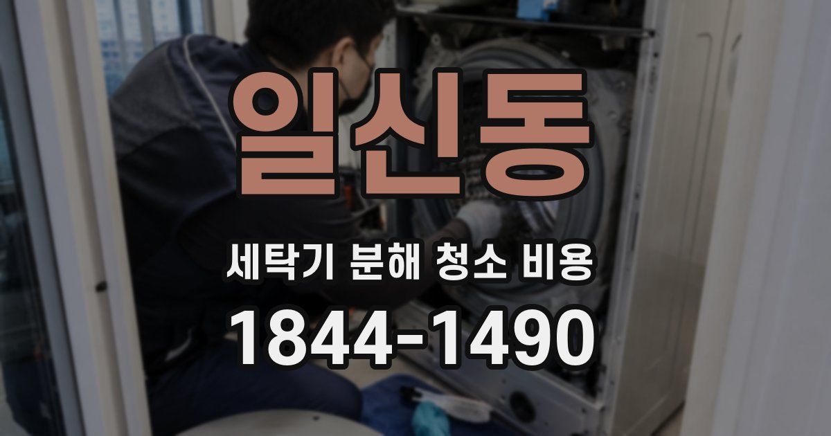 일신동 세탁기 분해 청소 비용
