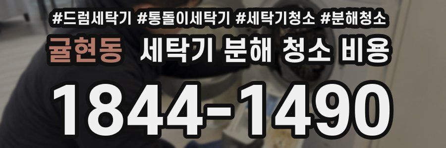 귤현동 세탁기 분해 청소 비용