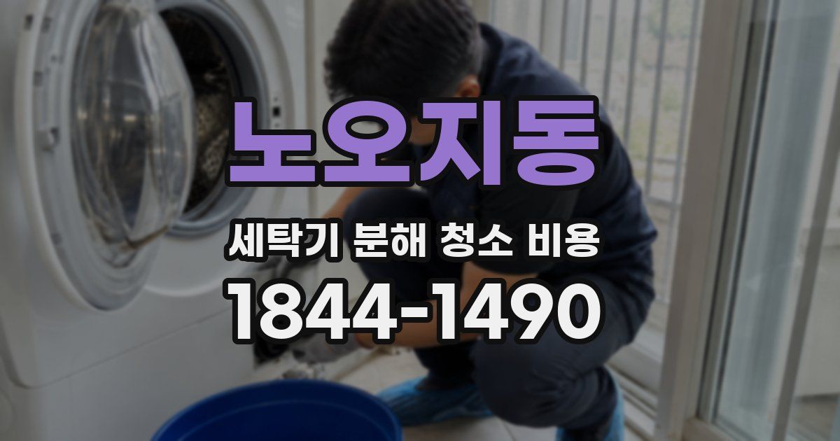 노오지동 세탁기 분해 청소 비용