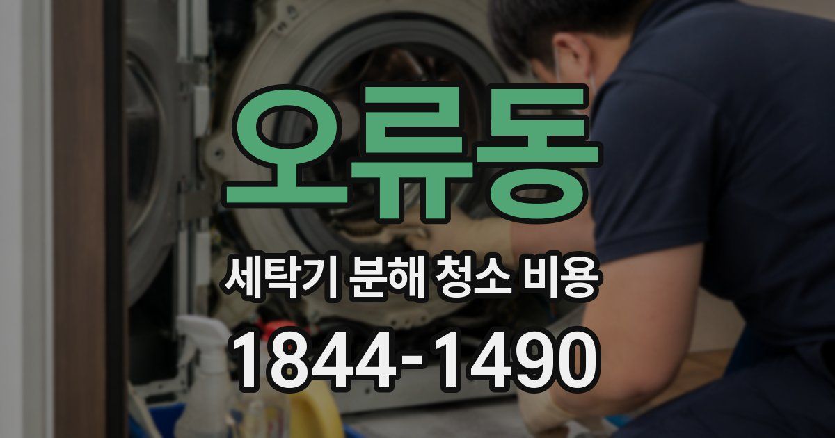 오류동 세탁기 분해 청소 비용