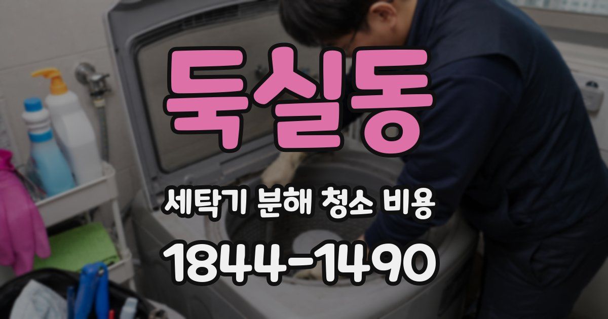 둑실동 세탁기 분해 청소 비용