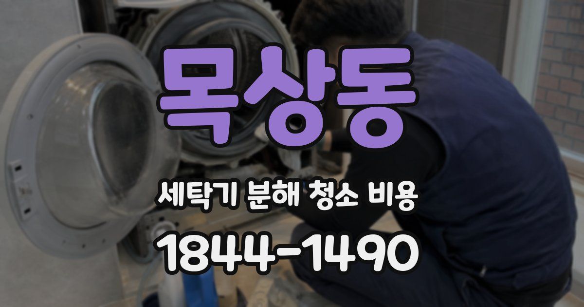 목상동 세탁기 분해 청소 비용
