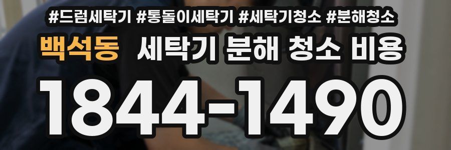 백석동 세탁기 분해 청소 비용