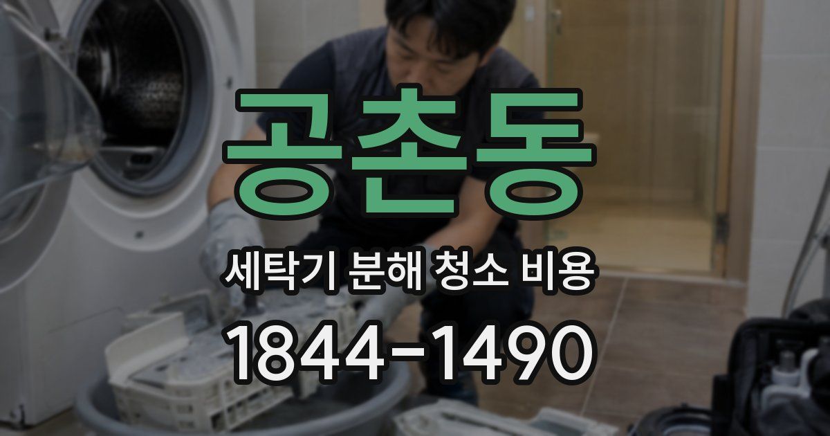 공촌동 세탁기 분해 청소 비용