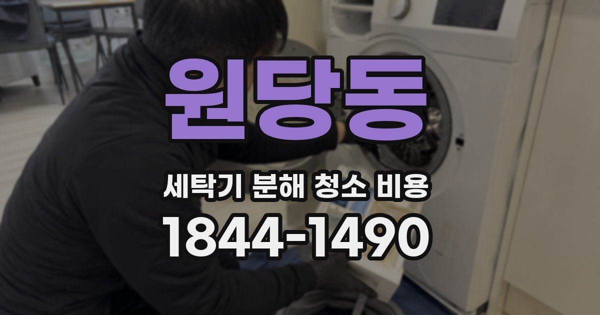 원당동 세탁기 분해 청소 비용