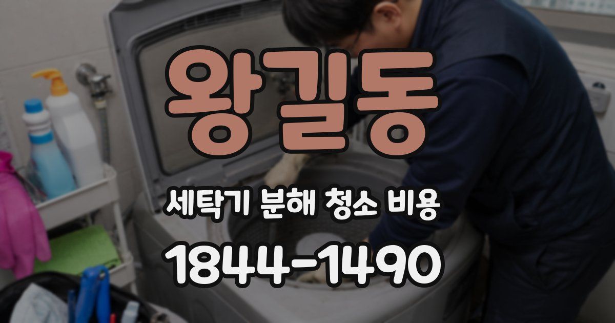 왕길동 세탁기 분해 청소 비용