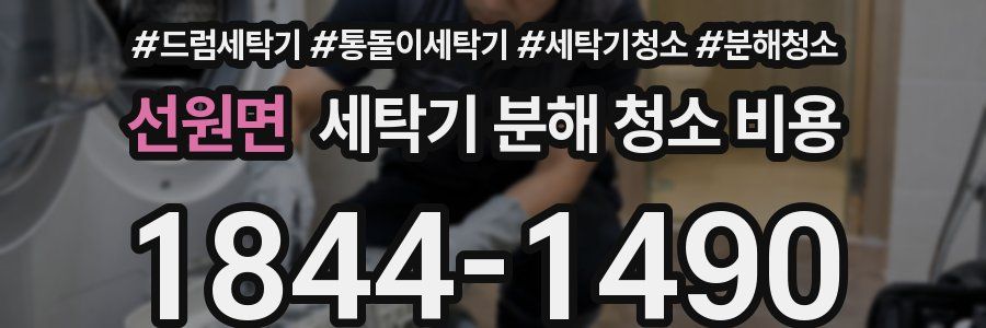 선원면 세탁기 분해 청소 비용