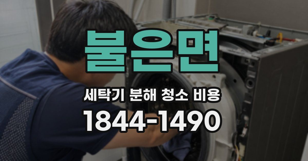 불은면 세탁기 분해 청소 비용
