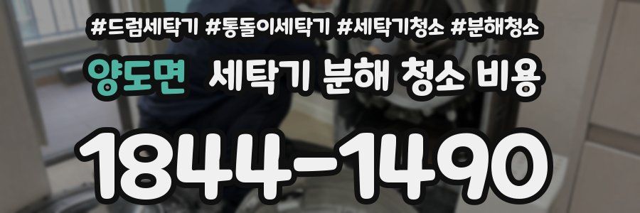 양도면 세탁기 분해 청소 비용
