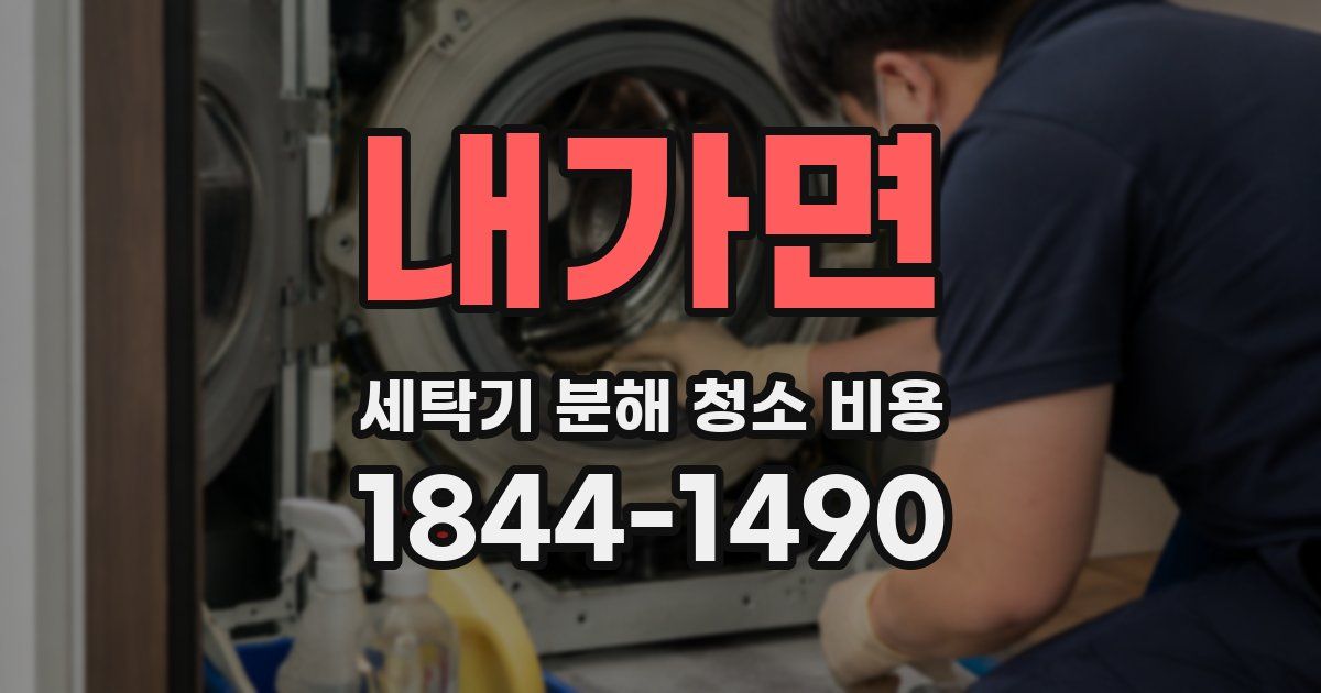 내가면 세탁기 분해 청소 비용
