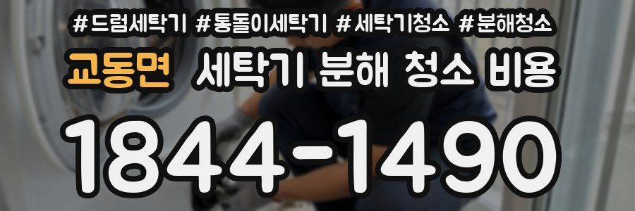 교동면 세탁기 분해 청소 비용