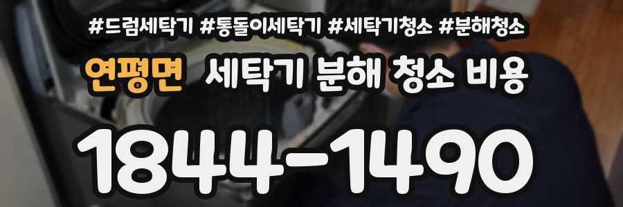 연평면 세탁기 분해 청소 비용