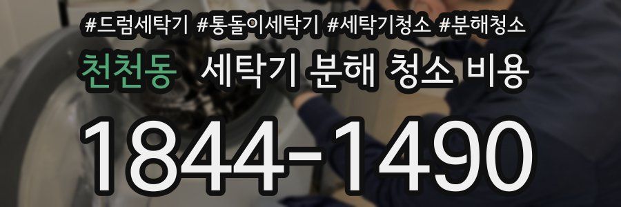 천천동 세탁기 분해 청소 비용