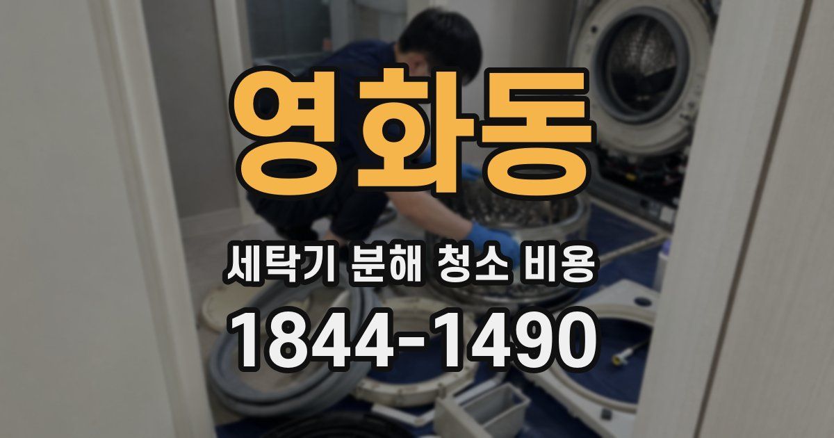 영화동 세탁기 분해 청소 비용