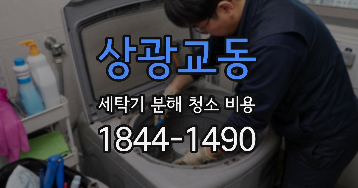 상광교동 세탁기 분해 청소 비용