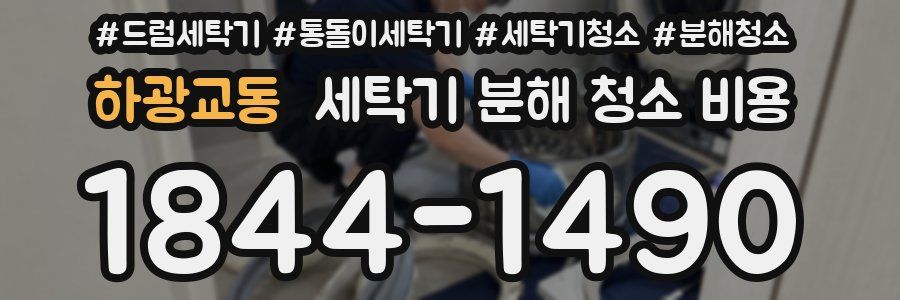 하광교동 세탁기 분해 청소 비용
