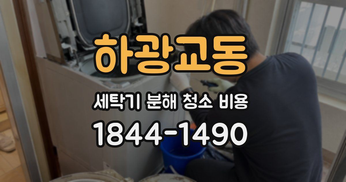 하광교동 세탁기 분해 청소 비용
