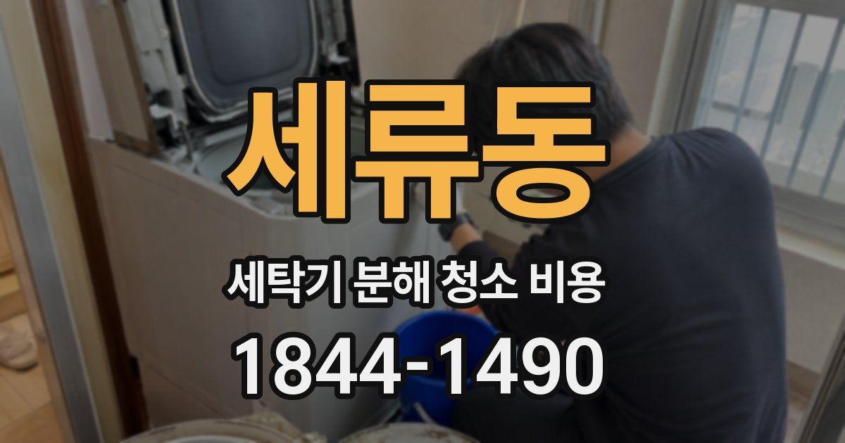 세류동 세탁기 분해 청소 비용