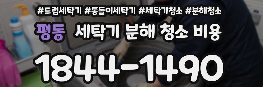 평동 세탁기 분해 청소 비용