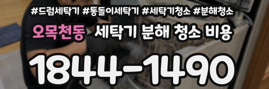 오목천동 세탁기 분해 청소 비용