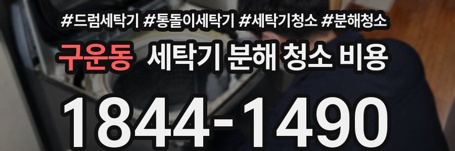 구운동 세탁기 분해 청소 비용