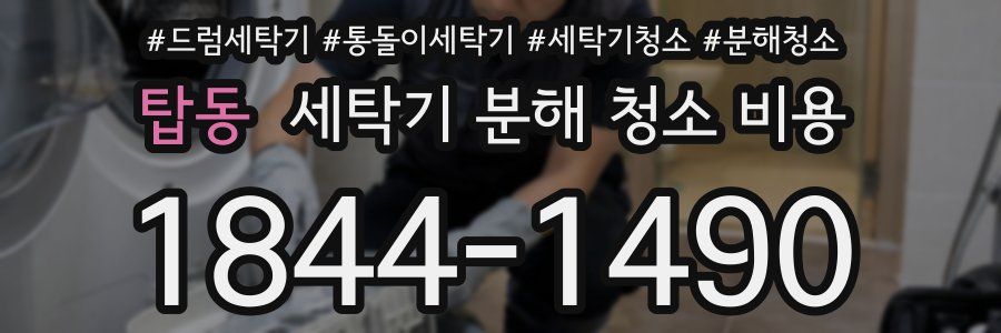 탑동 세탁기 분해 청소 비용