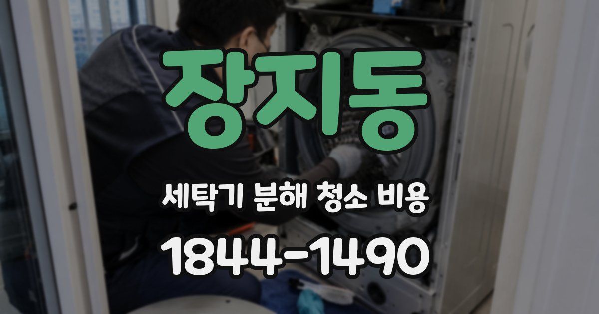 장지동 세탁기 분해 청소 비용