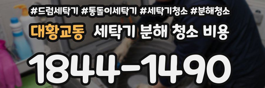 대황교동 세탁기 분해 청소 비용