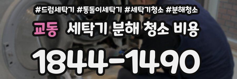 교동 세탁기 분해 청소 비용
