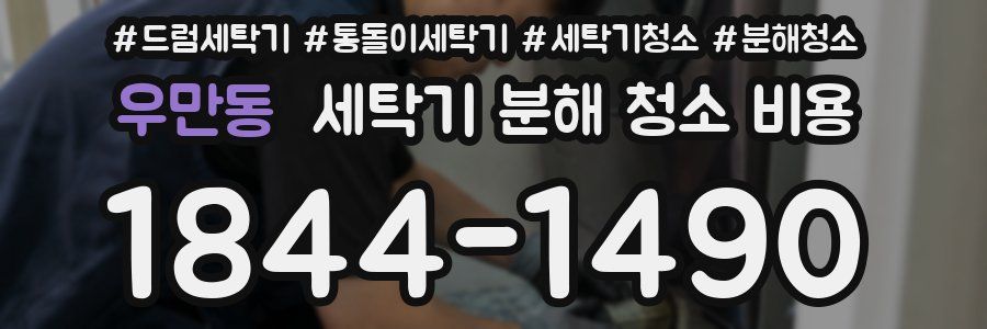 우만동 세탁기 분해 청소 비용