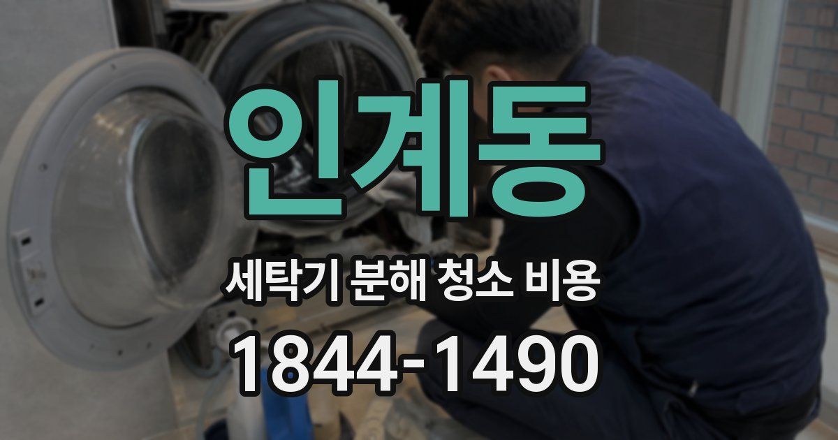 인계동 세탁기 분해 청소 비용