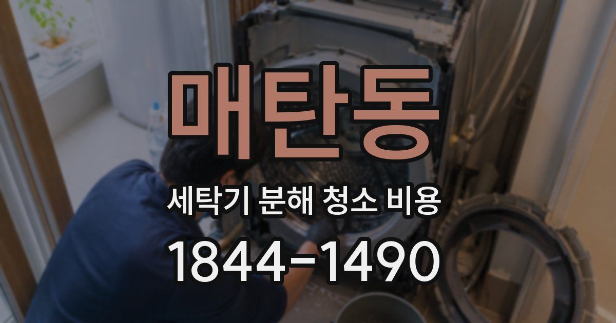매탄동 세탁기 분해 청소 비용