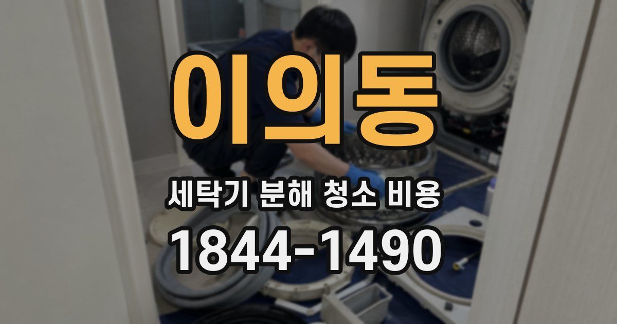이의동 세탁기 분해 청소 비용