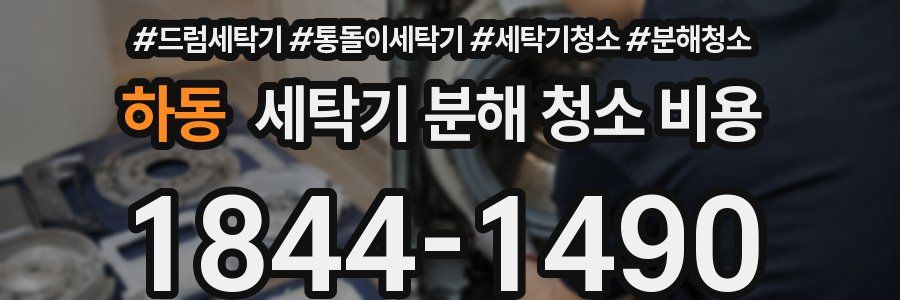하동 세탁기 분해 청소 비용