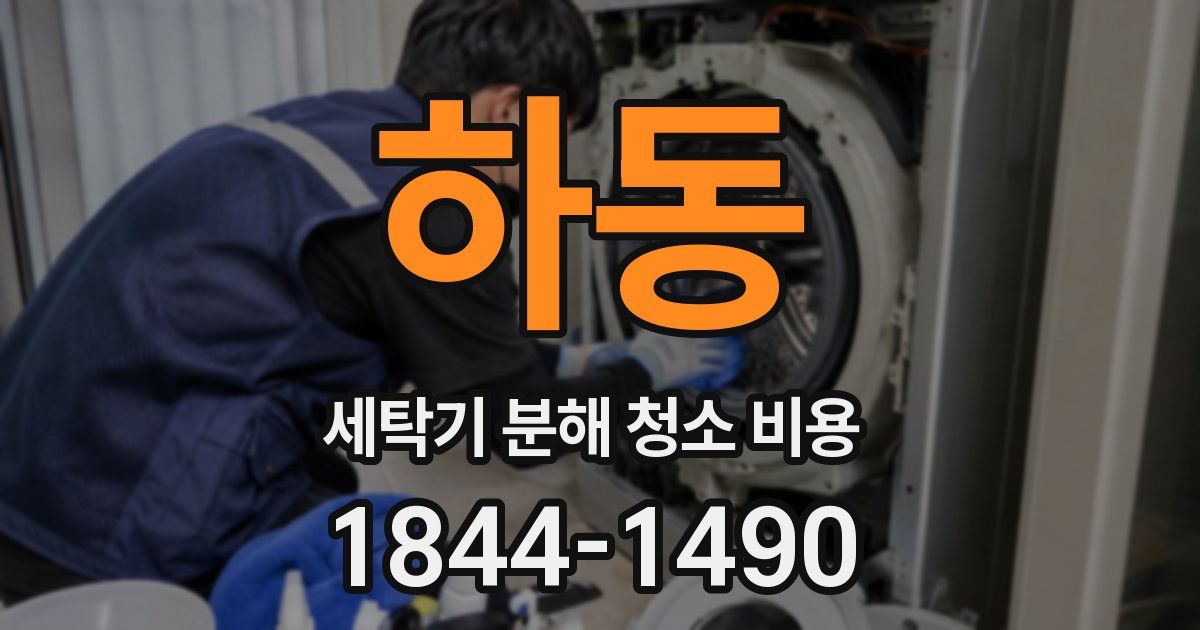하동 세탁기 분해 청소 비용