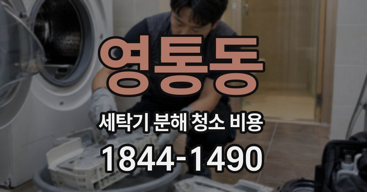 영통동 세탁기 분해 청소 비용