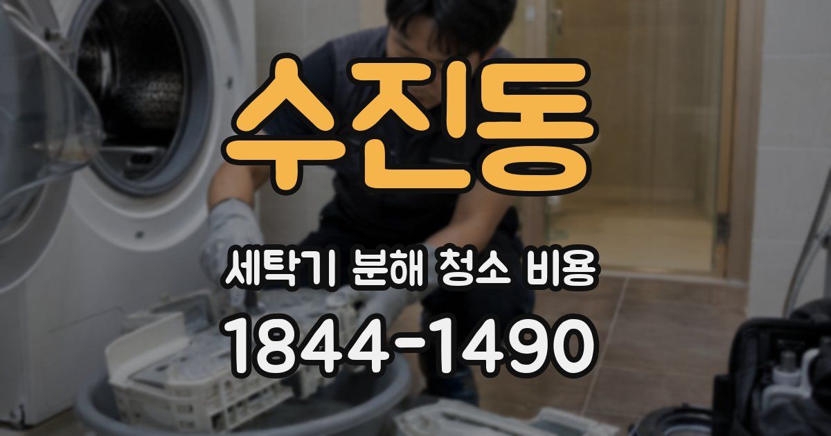 수진동 세탁기 분해 청소 비용