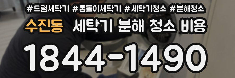 수진동 세탁기 분해 청소 비용