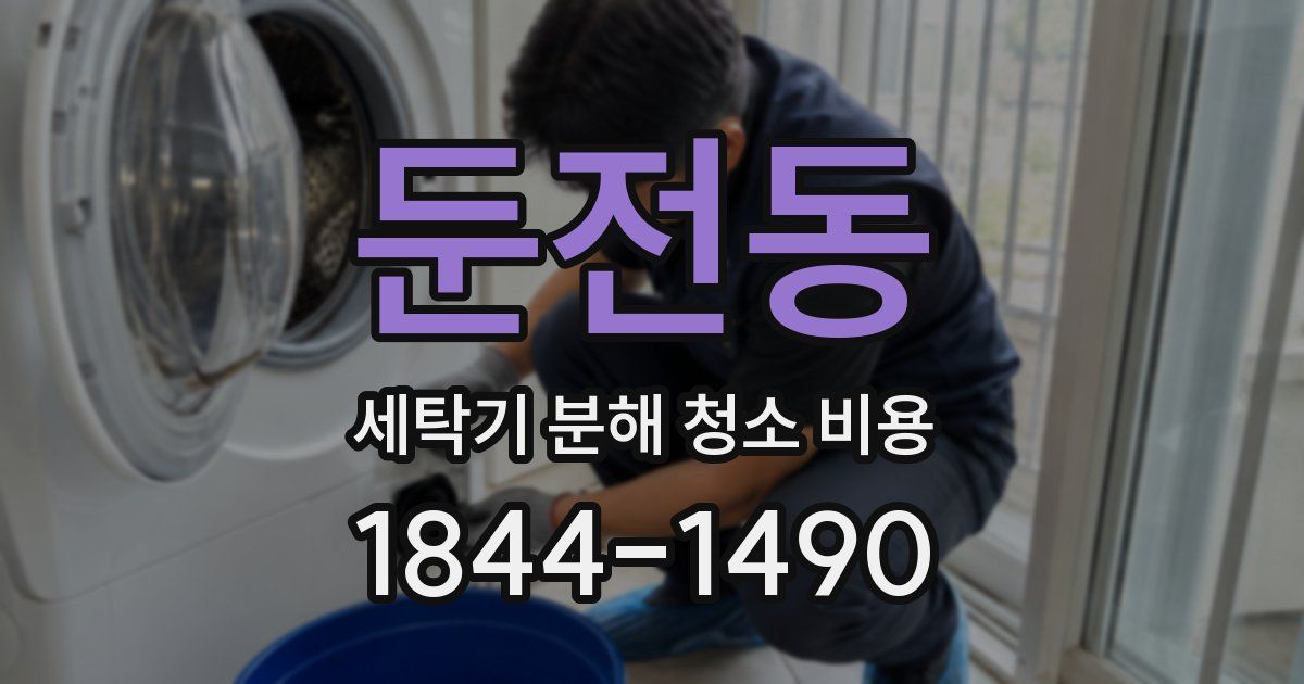 둔전동 세탁기 분해 청소 비용