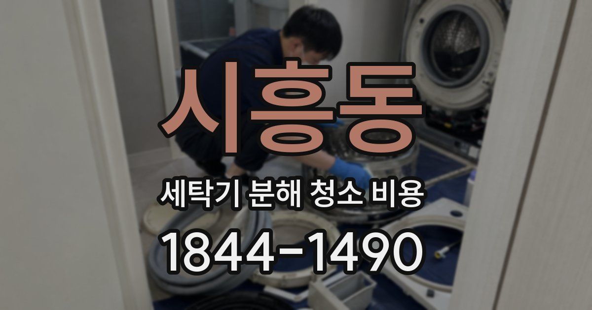 시흥동 세탁기 분해 청소 비용