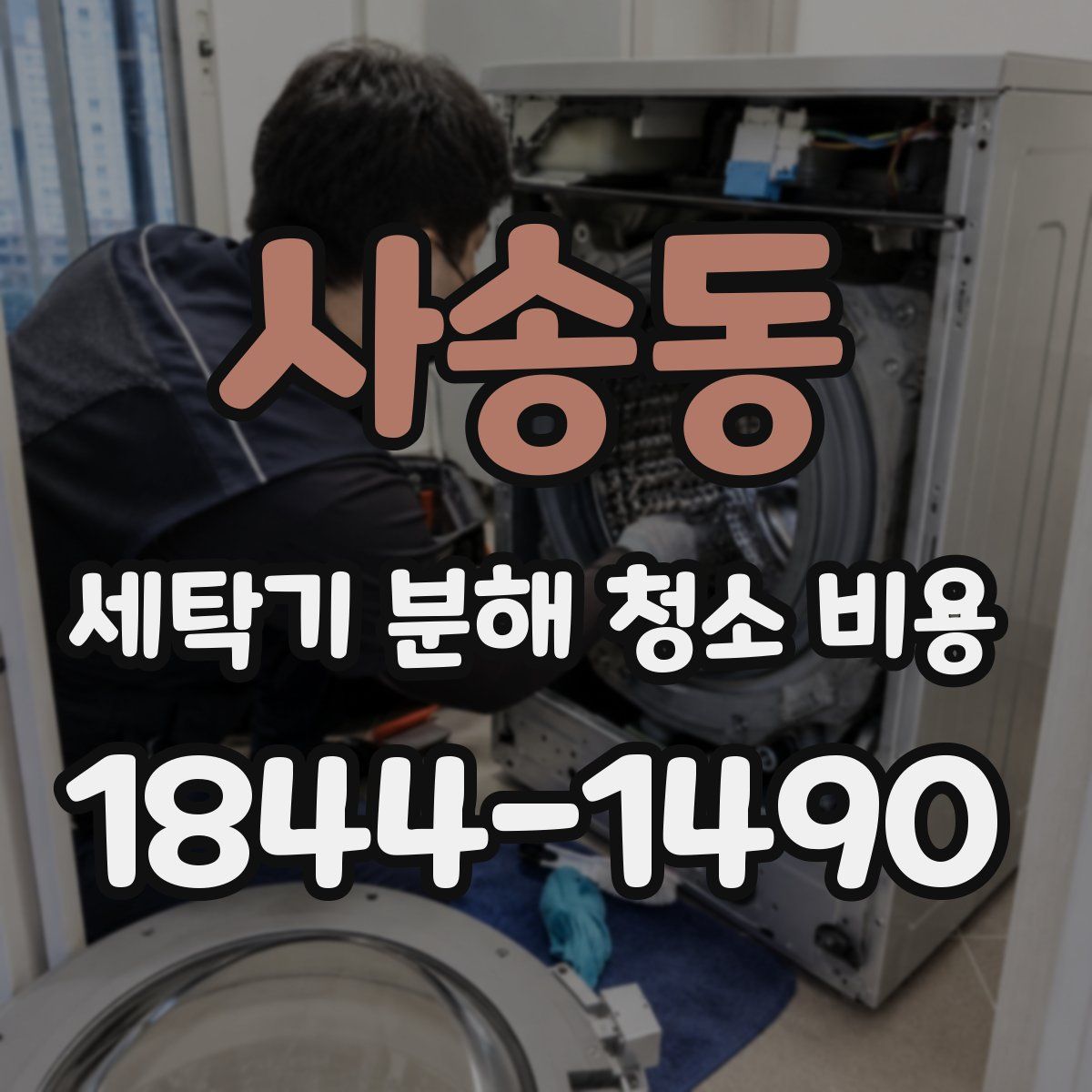 사송동 세탁기 분해 청소 비용