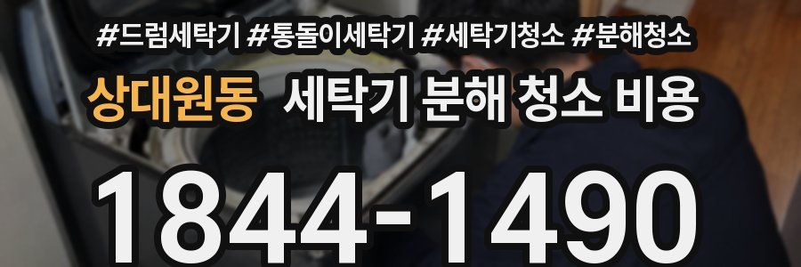 상대원동 세탁기 분해 청소 비용